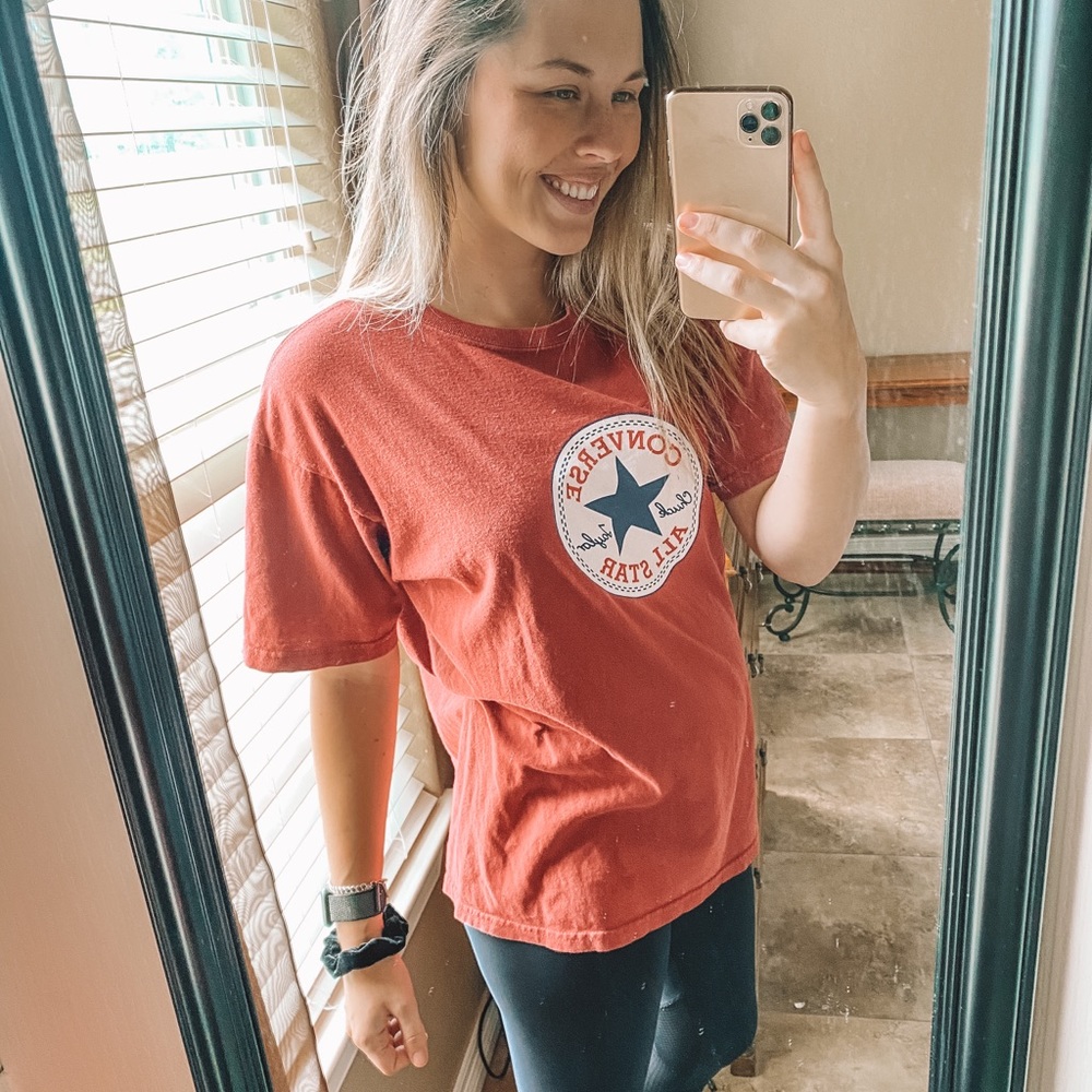 Red vintage Converse All-Star graphic T-shirt